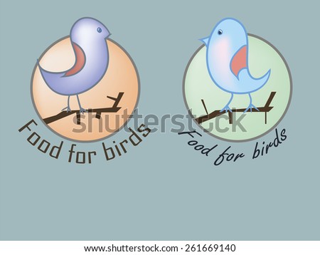Two variants of design food for birds.