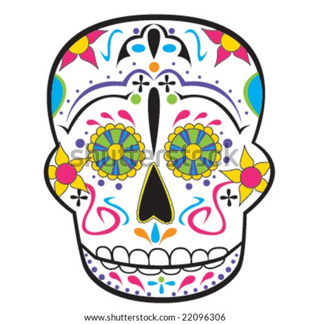 day of the dead skull pictures. stock vector : Day of the Dead