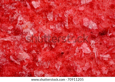 Ice-cream texture: strawberry, raspberries, cherry. Appetizing ice-cream background