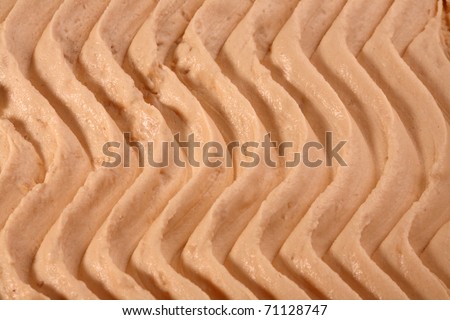 Ice-cream texture: chocolate with peanut and cream-brjule, vanilla. Appetizing ice-cream background