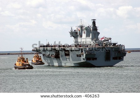 British Navy warship