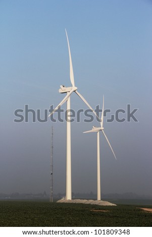 Electrical power generating wind turbines for a clean future.