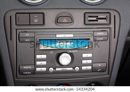 Car stereo CD and FM radio.