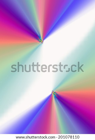 Bright rays departing from different angles