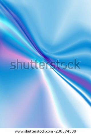 Satin blue background with pink and white wavy rays issuing from the center