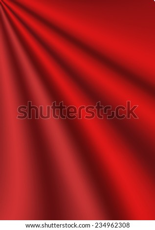 Red bright background with volume red rays