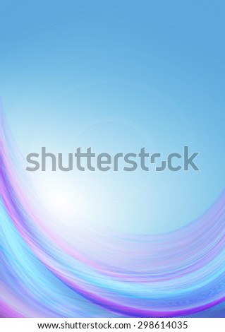 Blue gradient background covered transparent bluish and pinkÂ rounded rays