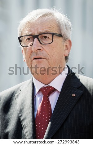 KIEV, UKRAINE - Apr. 27, 2015: Ukraine - EU Summit.  European Commission President Jean-Claude Juncker during an official visit to Kiev