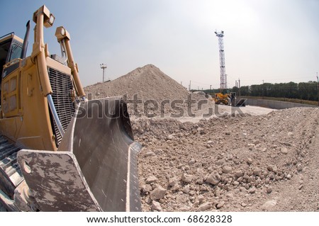 loading machine produces crushed stone for a career