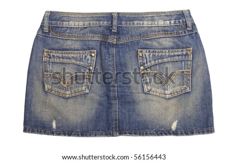 stock photo Sexy jeans skirt