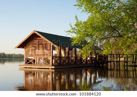 house on the lake for recreation outside the city