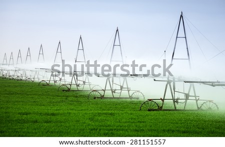 Irrigation basis of high yield crop outdoors agriculture
