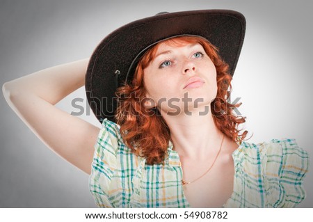 Girl With Red Hair And Freckles. with red hair and freckles