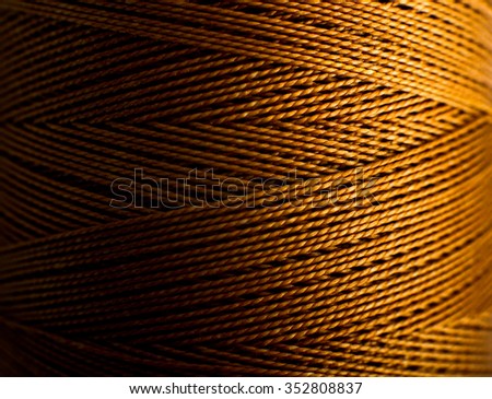 golden thread background, braided monofilament strong thread.