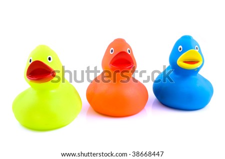 Colorful Rubber Duckies