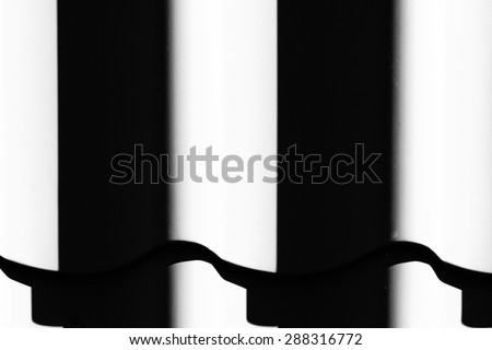 Vertical wave texture in black and white clear