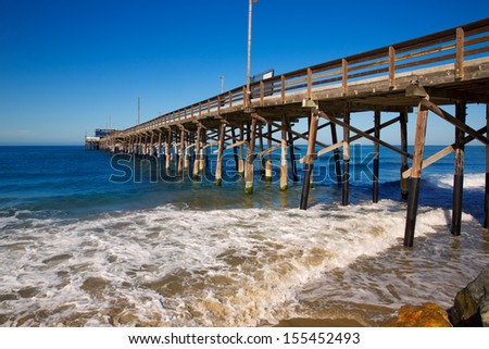 Newport pier beach in California USA surf spot
