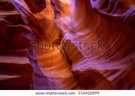 Arizona Antelope Canyon on Navajo land near Page USA