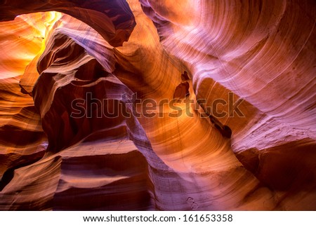 Arizona Antelope Canyon on Navajo land near Page USA