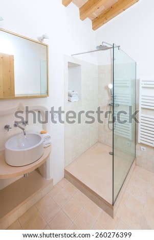 Majorca Balearic bathroom indoor house in Balearic islands Mediterranean architecture of Mallorca