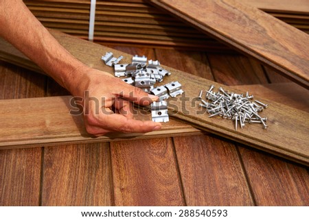 Ipe decking deck wood installation screws clips and fasteners