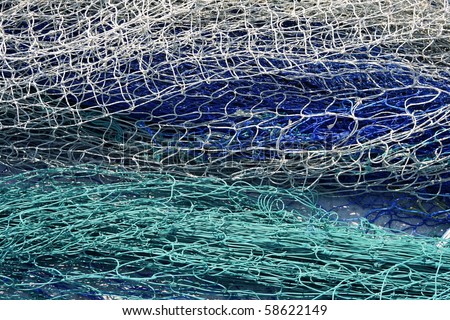 fishing nets still life background pattern fishermen tackle