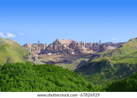 Pyrenees peaks Panticosa scenic Huesca Aragon spain