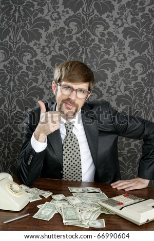 nerd wallpaper. stock photo : businessman nerd