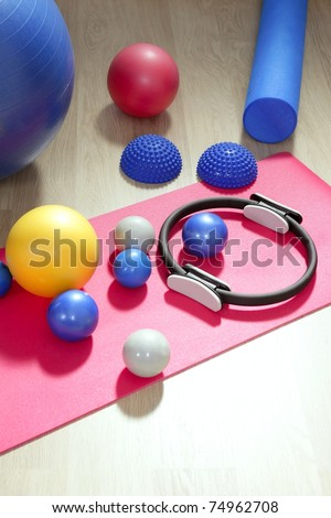 balls pilates toning stability ring roller yoga mat sport gym stuff