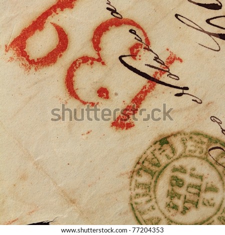 anonymous handwritten antique real old letters from Spain postmail