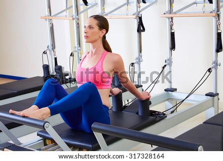 Fitness, exercise and woman with flat stomach at gym for training