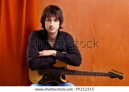 british indie pop rock look young musician guitar player man