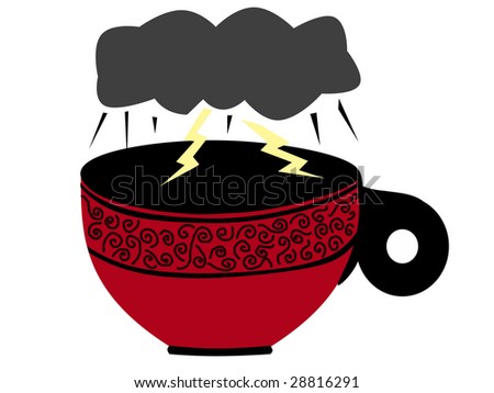 Proverb Storm in a tea cup