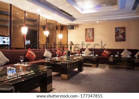 new and clean luxury night club in luxury hotel
