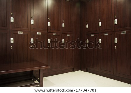 Interior Of A Locker/Changing Room