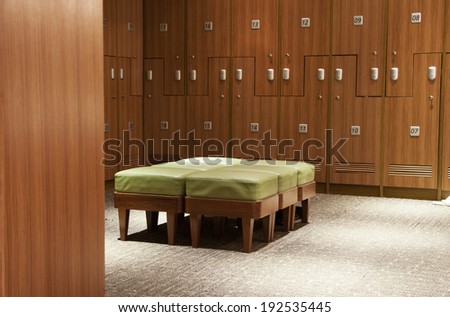 Interior of a locker/changing room