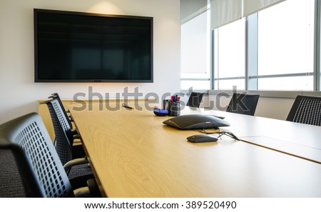 Business meeting room or Board room interiors.