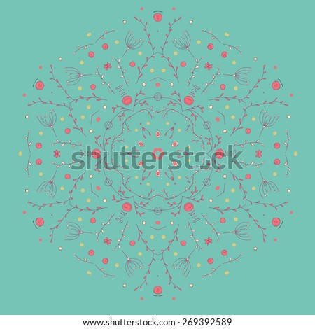 Mandala. Decor for your design, lace ornament. Round pattern, oriental style