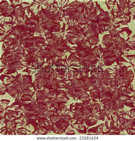 floral red print background