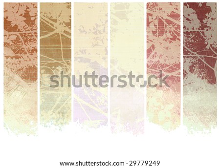 soft pink earth blossom branch  banner set isolated