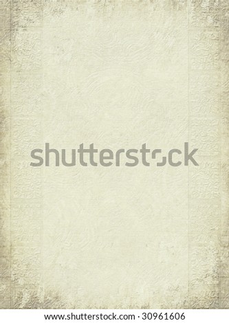 white antique embossed column print on textured background