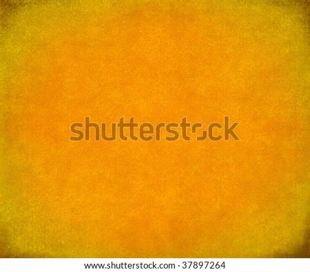 bright orange painted paper or canvas background