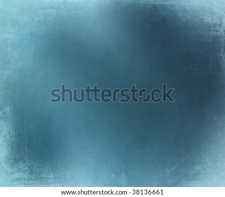 smokey blue blur suede background with grunge edge