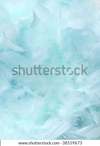 cloudy blue sky fluffy feather background