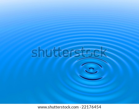 Round divorces on water, waves, ripples