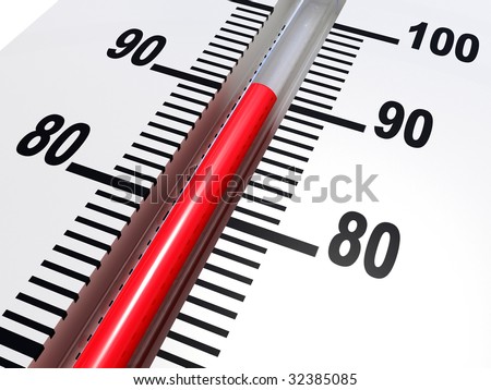 Thermometer isolated on white background