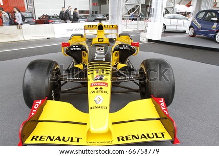 BOLOGNA ITALY-DEC 4: Bologna Motor Show stand renault racing on December 04, 2010 in Bologna Italy