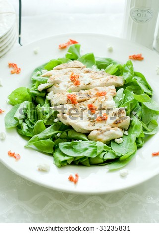 chicken & spinach salad