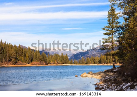 Lake Hume in early winter, Sequoia and Kings Canyon National Park, California.