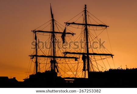 Full-rigged ship in Nantes - France